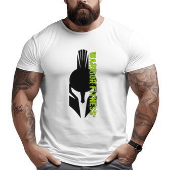 Warrior Fitness Bodybuilding Helmet Big and Tall Men T-shirt | Mazezy