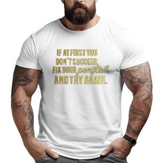 Workout Motivational Saying Fitness Gym Big and Tall Men T-shirt | Mazezy