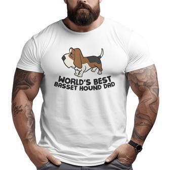 World's Best Busset Hound Dad Big and Tall Men T-shirt | Mazezy UK