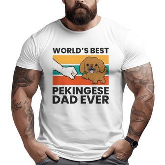 World's Best Pekingese Dad Pekingese Dog Big and Tall Men T-shirt | Mazezy