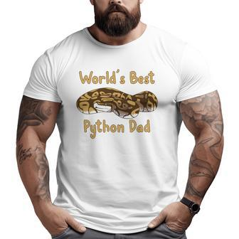 World's Best Python Dad Snake Owner Big and Tall Men T-shirt | Mazezy