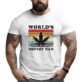 Worlds Dopest Dad Big and Tall Men T-shirt | Mazezy