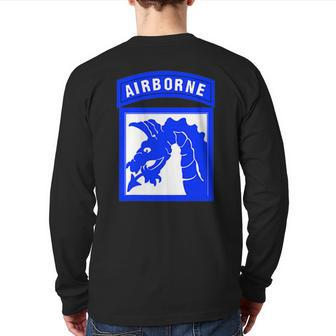 18Th Airborne Corps Xviii Corps Army Military Veteran Back Print Long Sleeve T-shirt | Mazezy