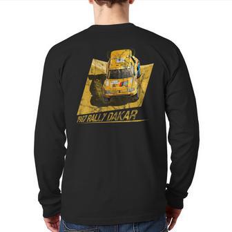 1987 Rally Dakar Classic Vintage Rally Car 80S Cars Back Print Long Sleeve T-shirt - Monsterry DE