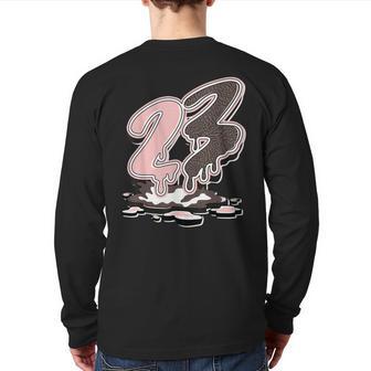 23 Drip Retro Neapolitan 3S Matching Back Print Long Sleeve T-shirt - Monsterry AU