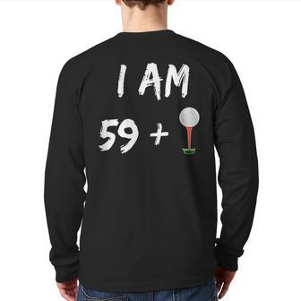 60Th Birthday Golf Golfer Golf Ball Party Back Print Long Sleeve T-shirt - Monsterry UK