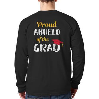 Abuelo Of Graduate Proud Grandpa Graduation Tee Back Print Long Sleeve T-shirt | Mazezy