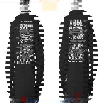 Abuelo Knows Everything Abuelo Fathers Day Back Print Long Sleeve T-shirt | Mazezy