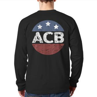 Acb Notorious Acb Republican Notorious ACB Back Print Long Sleeve T-shirt - Monsterry