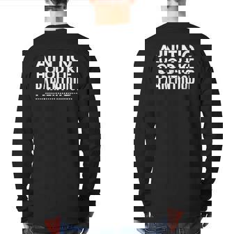 Ain't No Hood Like Parenthood Back Print Long Sleeve T-shirt | Mazezy