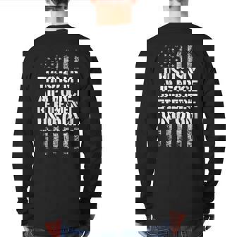 This Is My Air Force Retirement Uniform Air Force Veteran Back Print Long Sleeve T-shirt | Mazezy