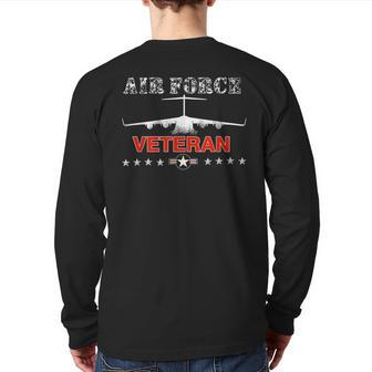 Airforce Veteran Vet B52 Bomber Back Print Long Sleeve T-shirt | Mazezy