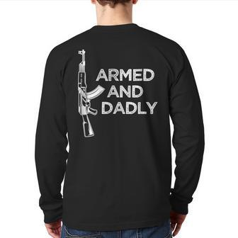 Armed & Dadly Ak Back Print Long Sleeve T-shirt | Mazezy