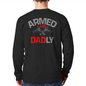 Armed And Dadly Back Print Long Sleeve T-shirt | Mazezy