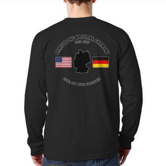Armstrong Kaserne Germany Gone But Never Forgotten Veteran Back Print Long Sleeve T-shirt | Mazezy CA
