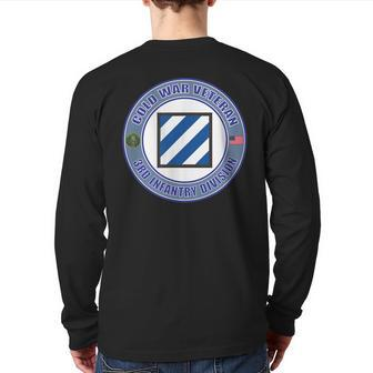 Army 3Rd Infantry Division 3Rd Id Cold War Veteran Back Print Long Sleeve T-shirt | Mazezy