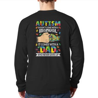 Autism Awareness Autistic Autism Different Autistic Back Print Long Sleeve T-shirt | Mazezy