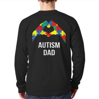 Autism Dad It's Ok To Be Different Autism Awareness Month Back Print Long Sleeve T-shirt | Mazezy