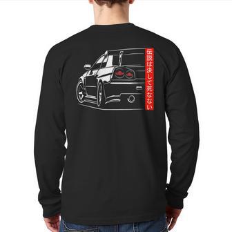 Automotive Jdm Legend Tuning Car 34 Japan Back Print Long Sleeve T-shirt - Monsterry AU