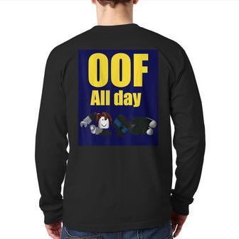 Bacon Hair Boy Oof All Day For Pc Vr & Video Gamers Back Print Long Sleeve T-shirt - Monsterry AU