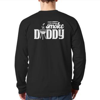 Bbq Smoker Smoke Daddy Back Print Long Sleeve T-shirt | Mazezy