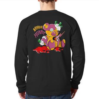 Bear Broken Heart Retro High Og Brotherhood 1S Matching Back Print Long Sleeve T-shirt - Monsterry DE