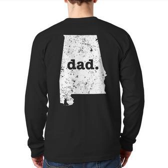Best Dad Alabama T T For Dad Back Print Long Sleeve T-shirt | Mazezy AU