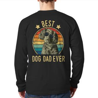 Best Dog Dad Ever Boykin Spaniel Father's Day Back Print Long Sleeve T-shirt | Mazezy