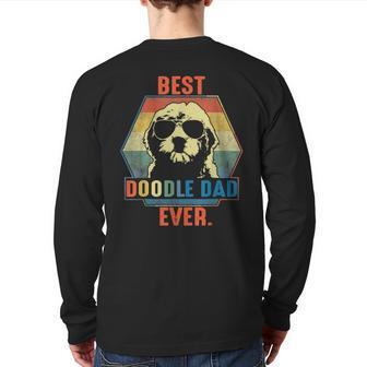 Best Doodle Dad Dog Lover Owner Labradoodle Goldendoodles Back Print Long Sleeve T-shirt | Mazezy