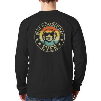 Best Doodle Dad Ever Back Print Long Sleeve T-shirt | Mazezy