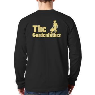 Best Gardening Father The Gardenfather Men Back Print Long Sleeve T-shirt | Mazezy