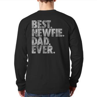 Best Newfie Dad Ever Dog Back Print Long Sleeve T-shirt | Mazezy