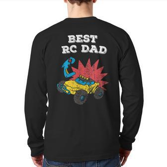 Best Rc Dad Model Building Remote Controlled Car Truck Back Print Long Sleeve T-shirt | Mazezy