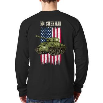Best Ww2 Tank M4 Sherman A Wwii Army Tank For Military Boys Back Print Long Sleeve T-shirt - Monsterry AU