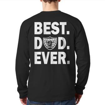 Bestraidersdadever Fathers Day Back Print Long Sleeve T-shirt | Mazezy