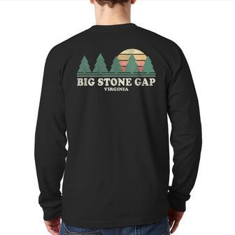 Big Stone Gap Va Vintage Throwback Retro 70S Back Print Long Sleeve T-shirt - Monsterry AU