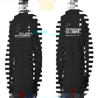 Bowling Grandpa Cute League Back Print Long Sleeve T-shirt | Mazezy