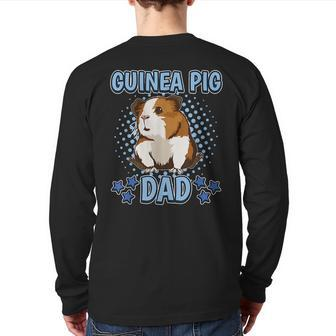 Boys Guinea Pig Dad Father's Day Cavy Guinea Pig For Dad Back Print Long Sleeve T-shirt | Mazezy