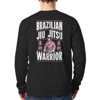 Brazilian Jiu Jitsu Warrior Best Bjj Veteran Master Back Print Long Sleeve T-shirt | Mazezy AU