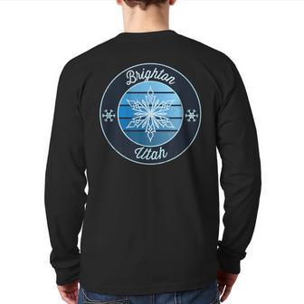 Brighton Utah Ut Ski Souvenir Snow Graphic Back Print Long Sleeve T-shirt - Monsterry UK