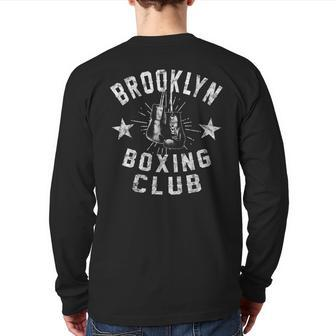 Brooklyn Boxing Club Vintage Distressed Boxer Back Print Long Sleeve T-shirt - Monsterry UK