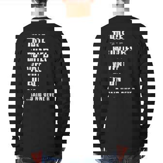 Those Burpees Were Fun Fitness Lustiger Spruch Gym Bodybuilding Back Print Long Sleeve T-shirt | Mazezy
