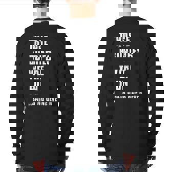 Those Burpees Were Fun Fitness Saying Gym Bodybuilding Back Print Long Sleeve T-shirt | Mazezy