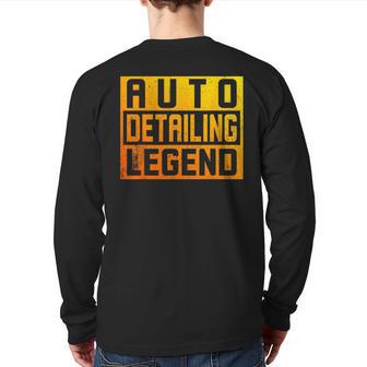 Car Detailer & Car Wash Car Polisher Car Detailing Legend Back Print Long Sleeve T-shirt - Monsterry UK