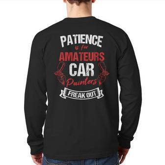 Car Painter Automative Detailing Auto Spray Vehicle Parts Back Print Long Sleeve T-shirt - Monsterry UK