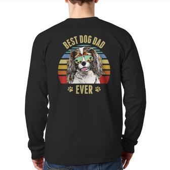 Cavalier King Charles Spaniel Best Dog Dad Ever Beach Vibe Back Print Long Sleeve T-shirt | Mazezy