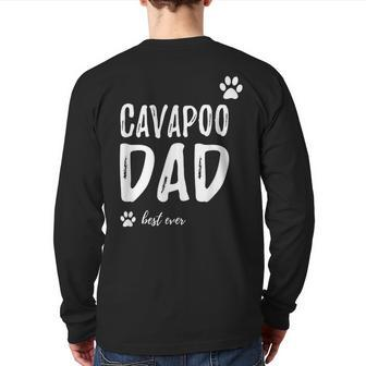 Cavapoo Dog Dad Best Ever Idea Back Print Long Sleeve T-shirt | Mazezy
