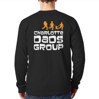 Charlotte Dads Group Father Day Back Print Long Sleeve T-shirt | Mazezy