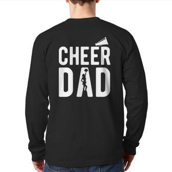 Cheerleading Dad Apparel Cheer Dad Back Print Long Sleeve T-shirt | Mazezy
