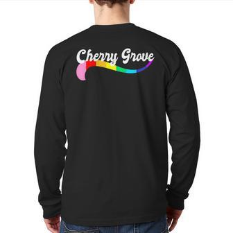 Cherry Grove Fire Island Gay Pride Homo Pride Nyc Queer Love Back Print Long Sleeve T-shirt - Monsterry
